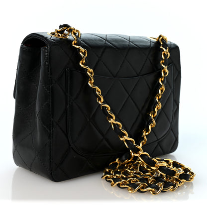 Chanel Lambskin Quilted Mini Square Flap Bag Black 3 of 10