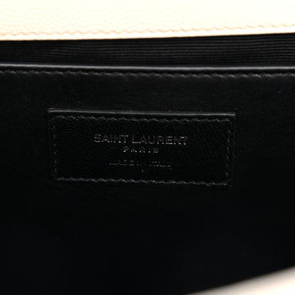 Saint Laurent Grain De Poudre Medium Classic Monogram Kate Satchel Icy White 6 of 12