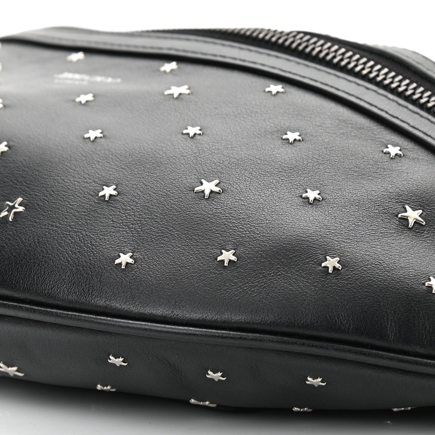 Jimmy Choo Calfskin Star Studded Belt Bag Black 10 of 10
