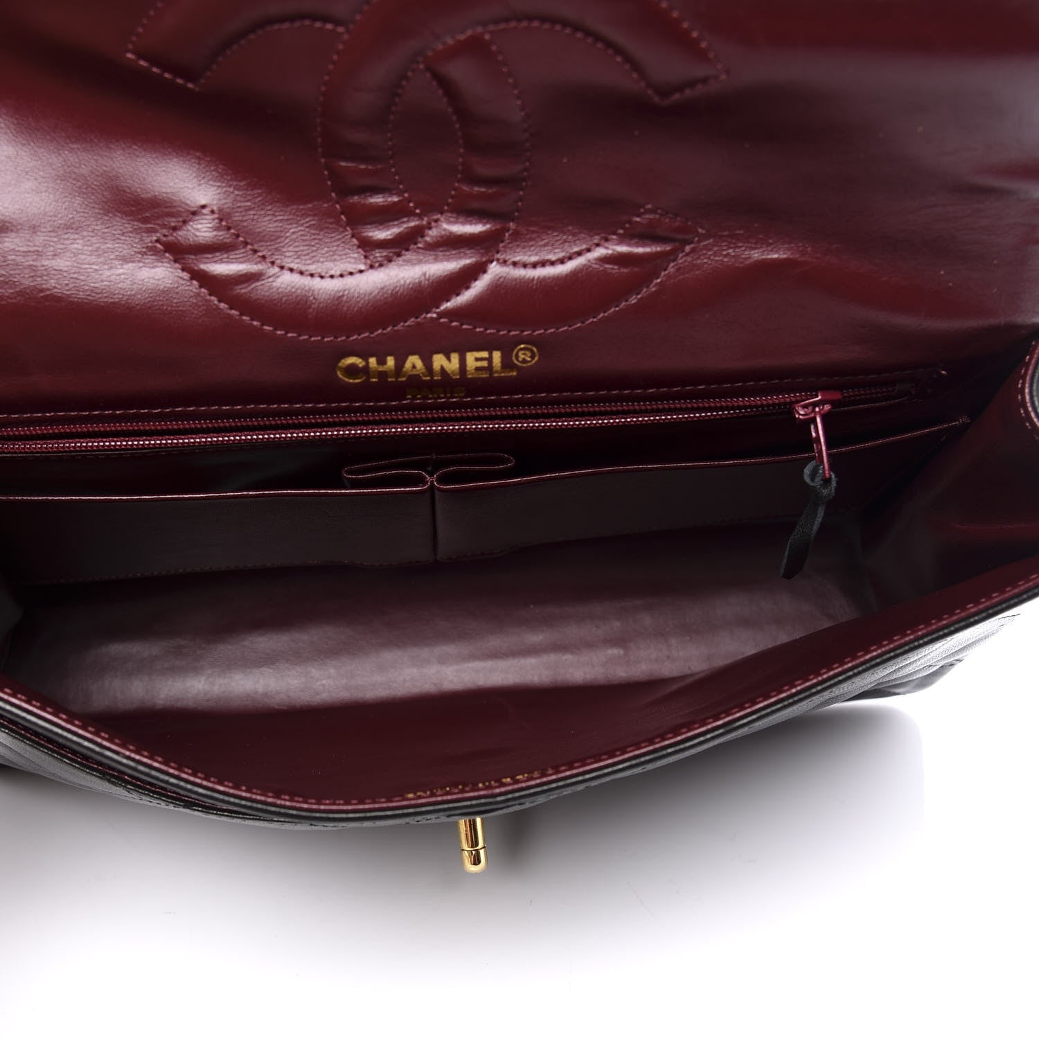Chanel Lambskin Quilted Medium Double Flap Black 4 of 10