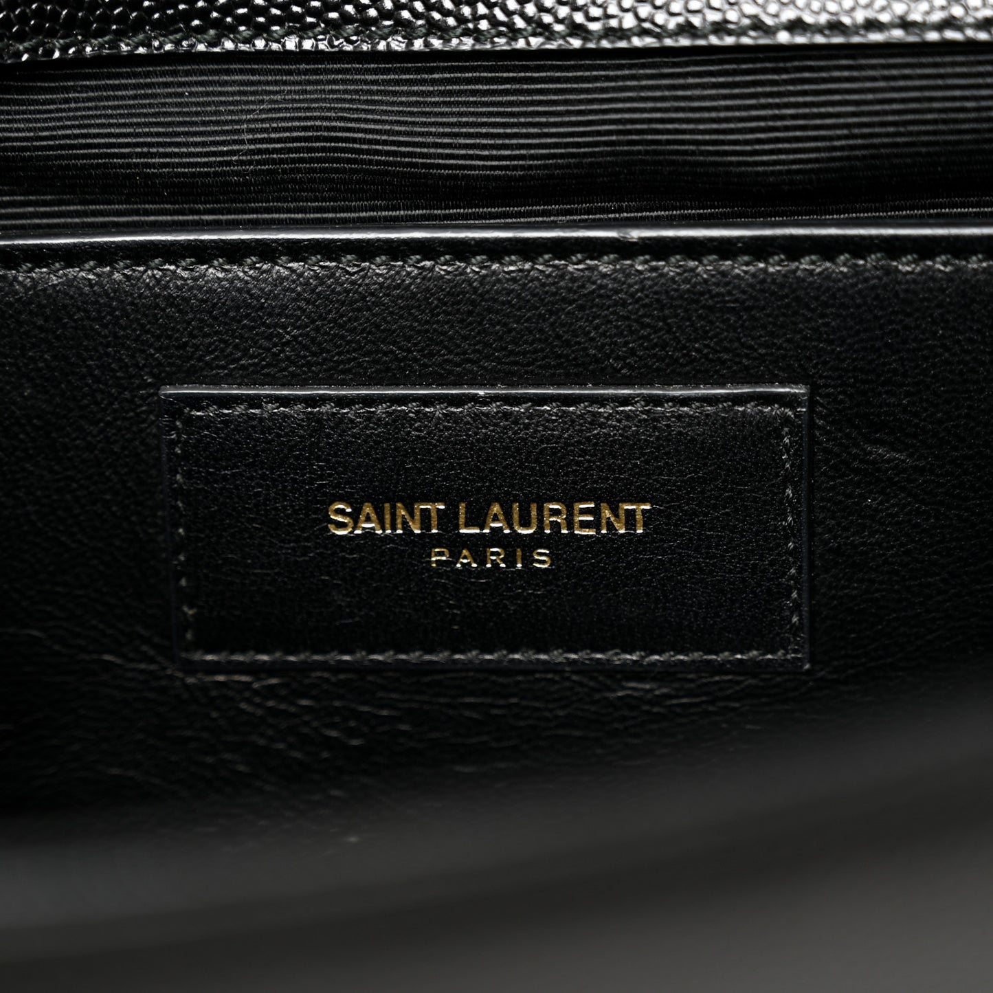 Grain De Poudre Monogram Cassandre Clutch Black