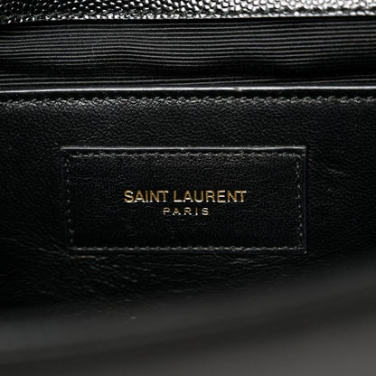 Saint Laurent Grain De Poudre Monogram Cassandre Clutch Black 6 of 6