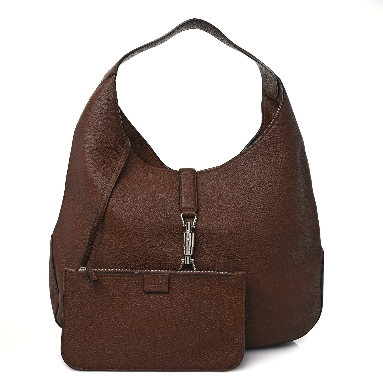 Gucci Soft Grained Calfskin Large Jackie Hobo Nut Brown 2 of 9