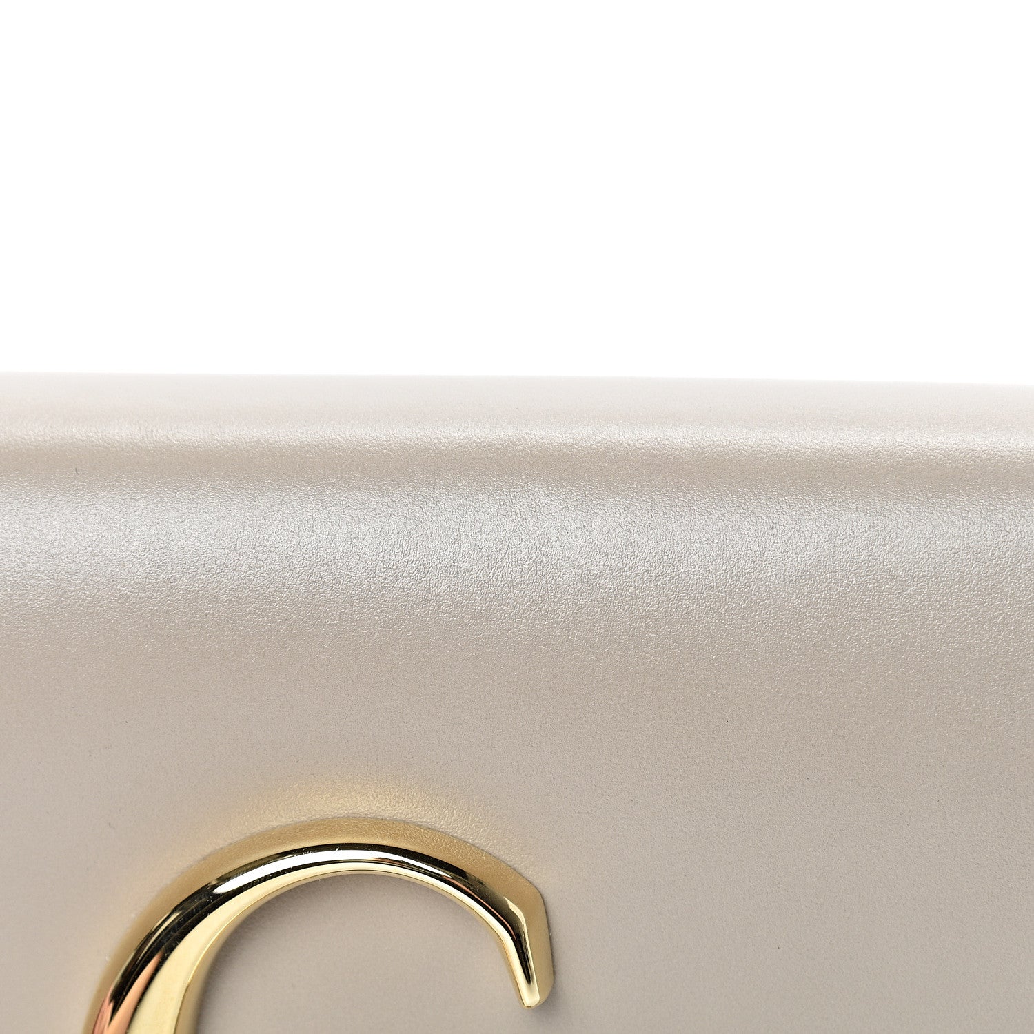 Chloe Calfskin Suede C Clutch With Chain Motty Grey 10 of 13
