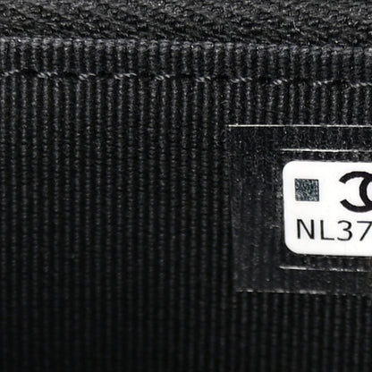 Chanel Caviar Quilted XL CC Zip Around Card Holder Black 7 of 8