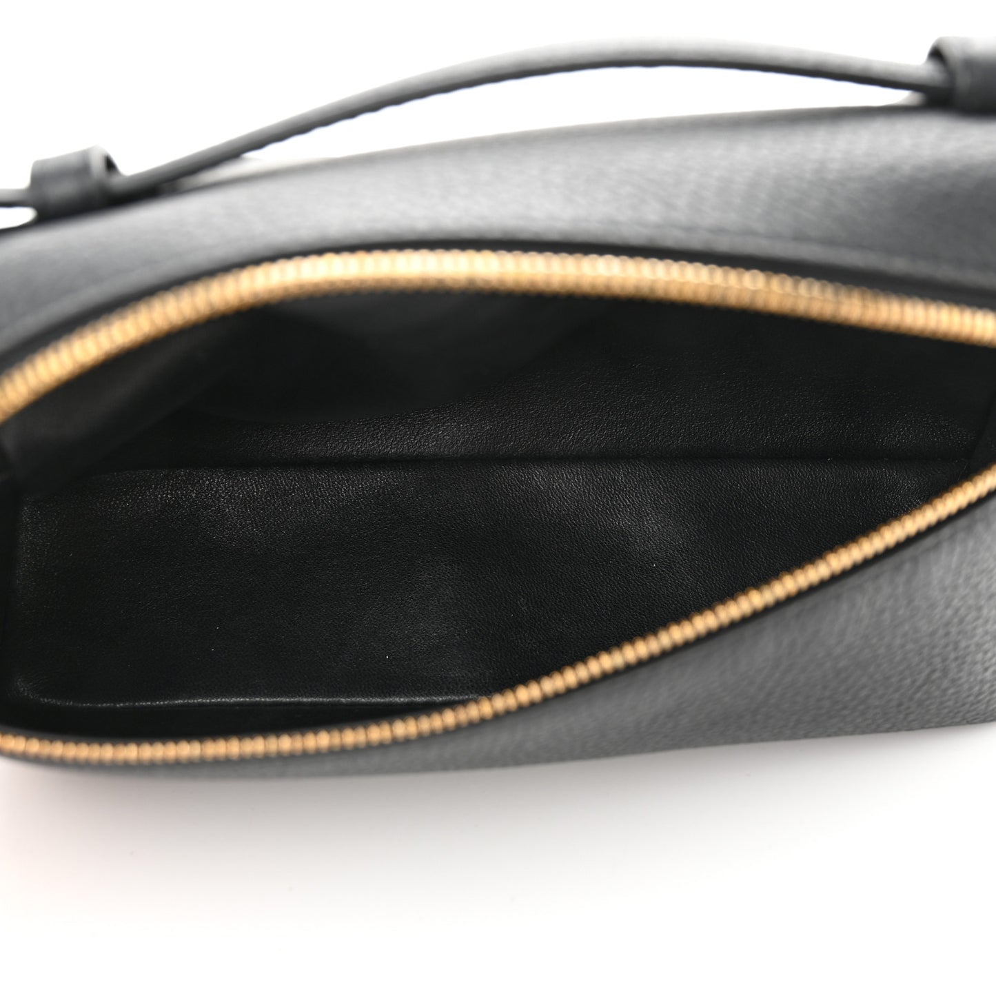 Grained Calfskin L19 Extra Pocket Pouch Black