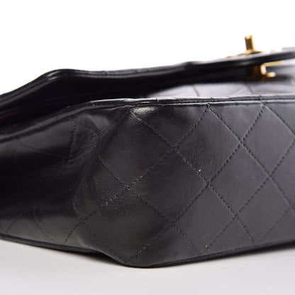 Chanel Lambskin Quilted Medium Double Flap Black 11 of 15