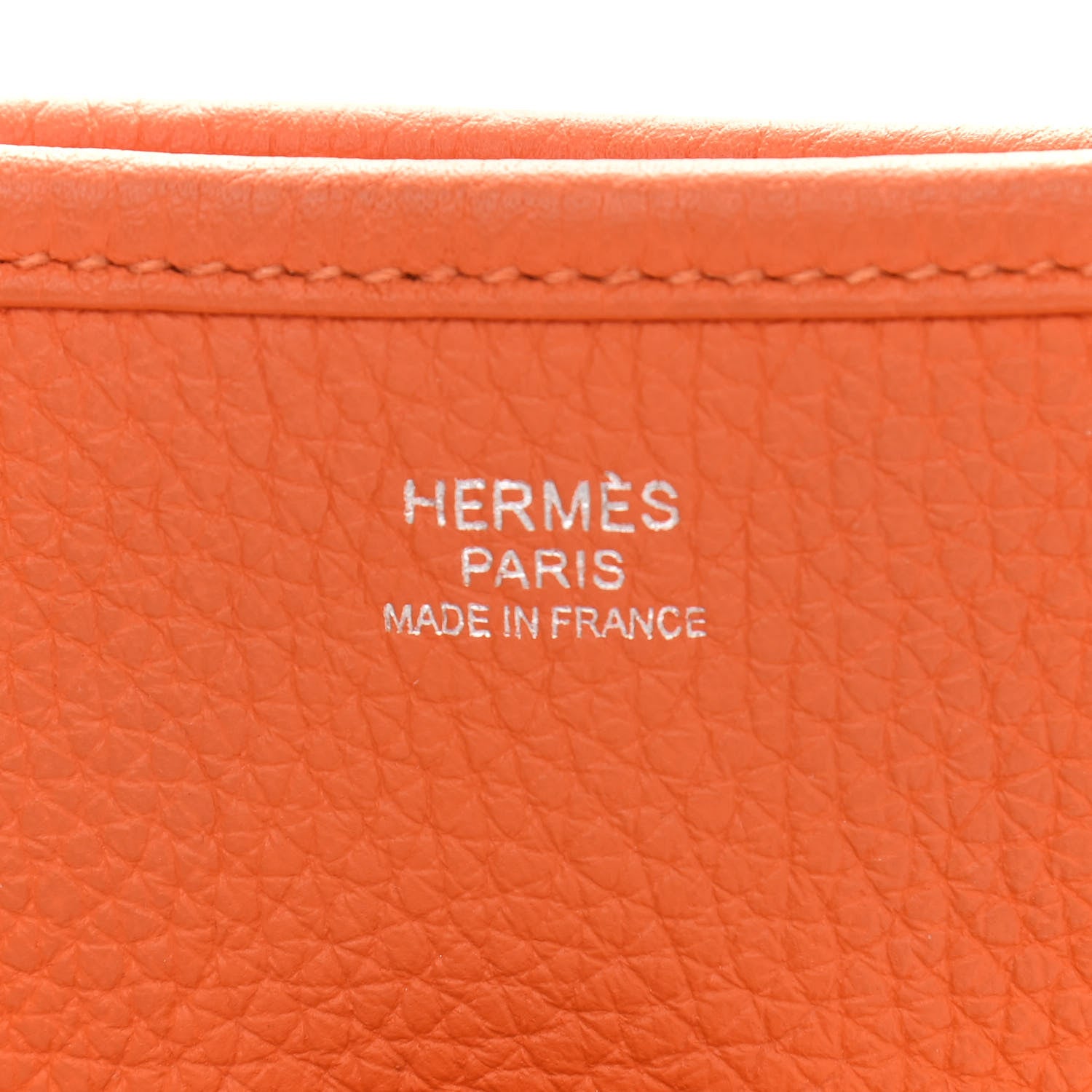 Hermes Taurillon Clemence Evelyne III GM Orange 6 of 10