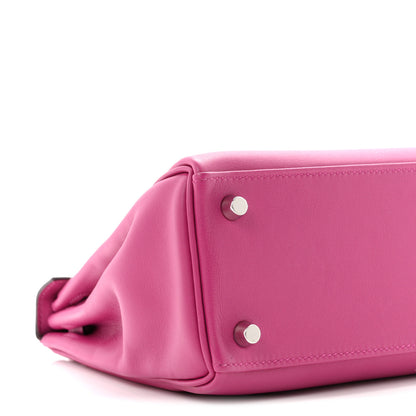 Hermes Swift Kelly Retourne 25  Rose Pourpre 8 of 9