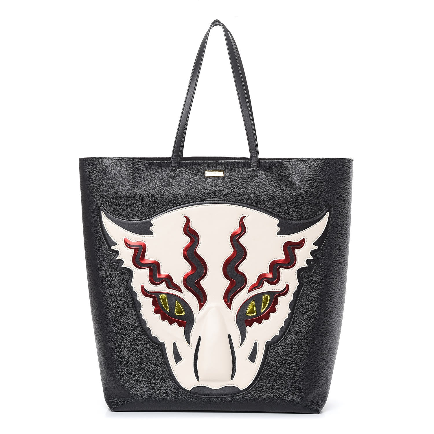 Stella McCartney Faux Leather Wild Cat Tote Black 1 of 14
