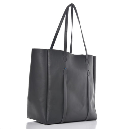 Balenciaga Veau Baltimore Double Sided Small Everyday Tote Gris Fossile Bleu Turquoise 4 of 8