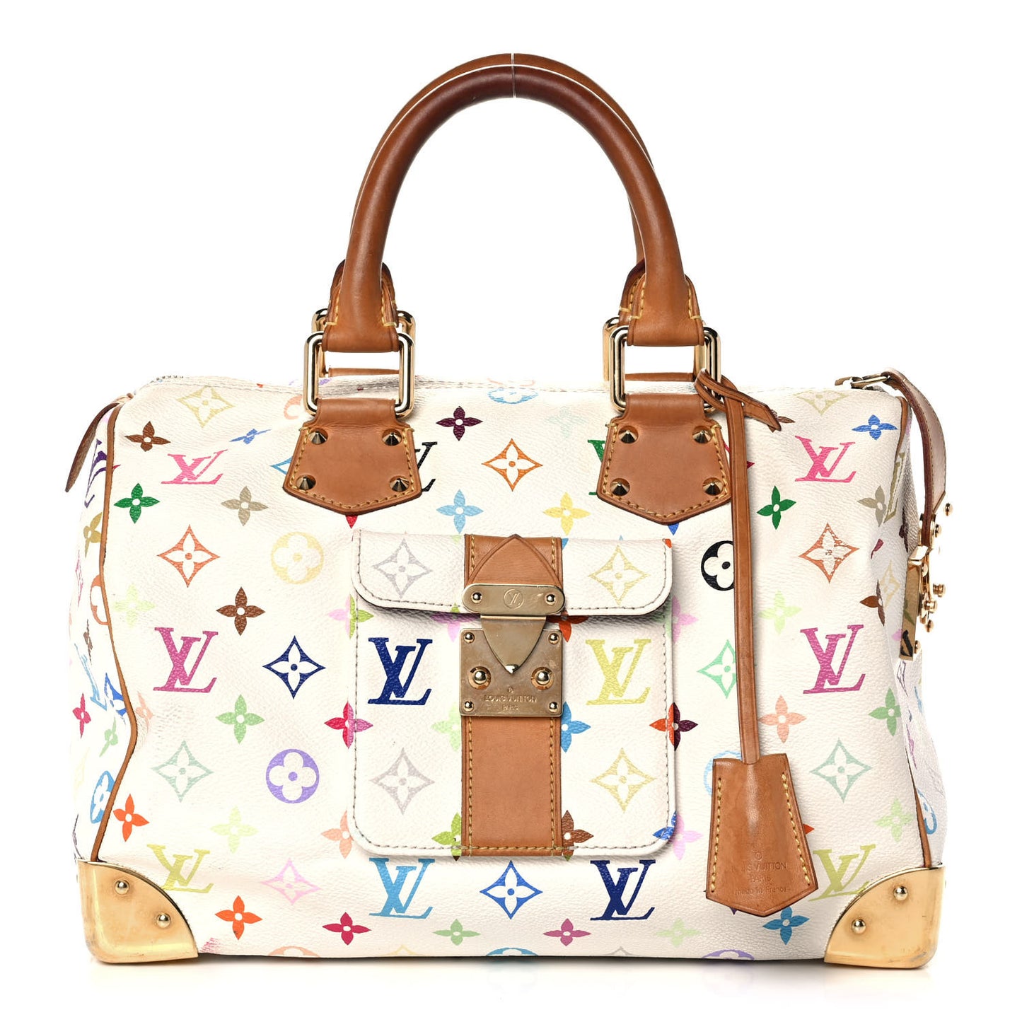 Monogram Multicolor Speedy 30 White