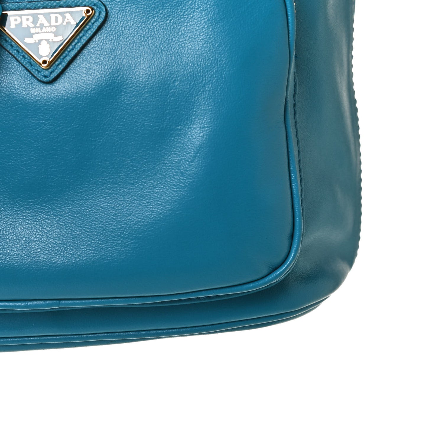 Light Calfskin Saffiano Mini Bucket Crossbody Bag Voyage