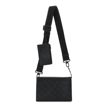 Louis Vuitton Calfskin Monogram Shadow Gaston Wearable Wallet 1 of 11