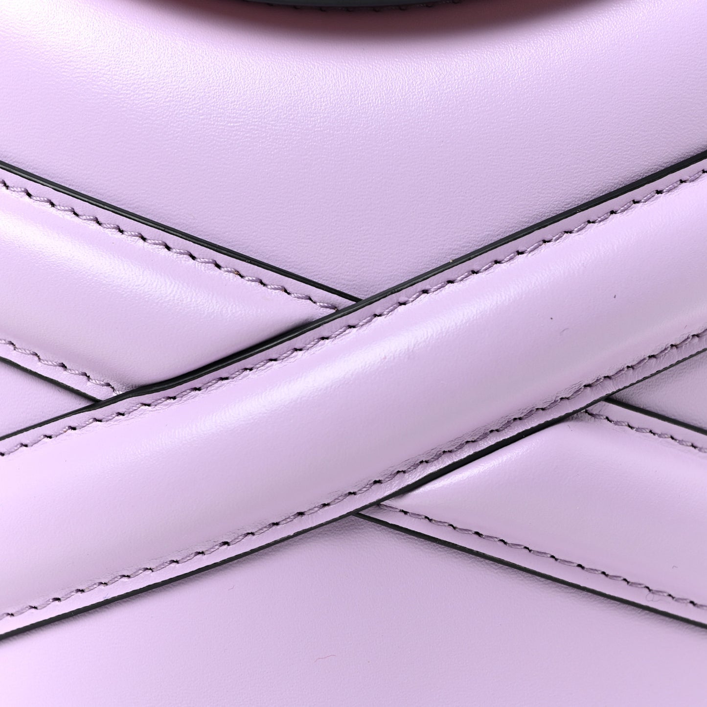 Calfskin The Curve Small Shoulder Bag Lilac