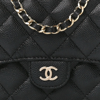 Chanel Caviar Quilted Flap Phone Holder With Chain Black 10 of 13