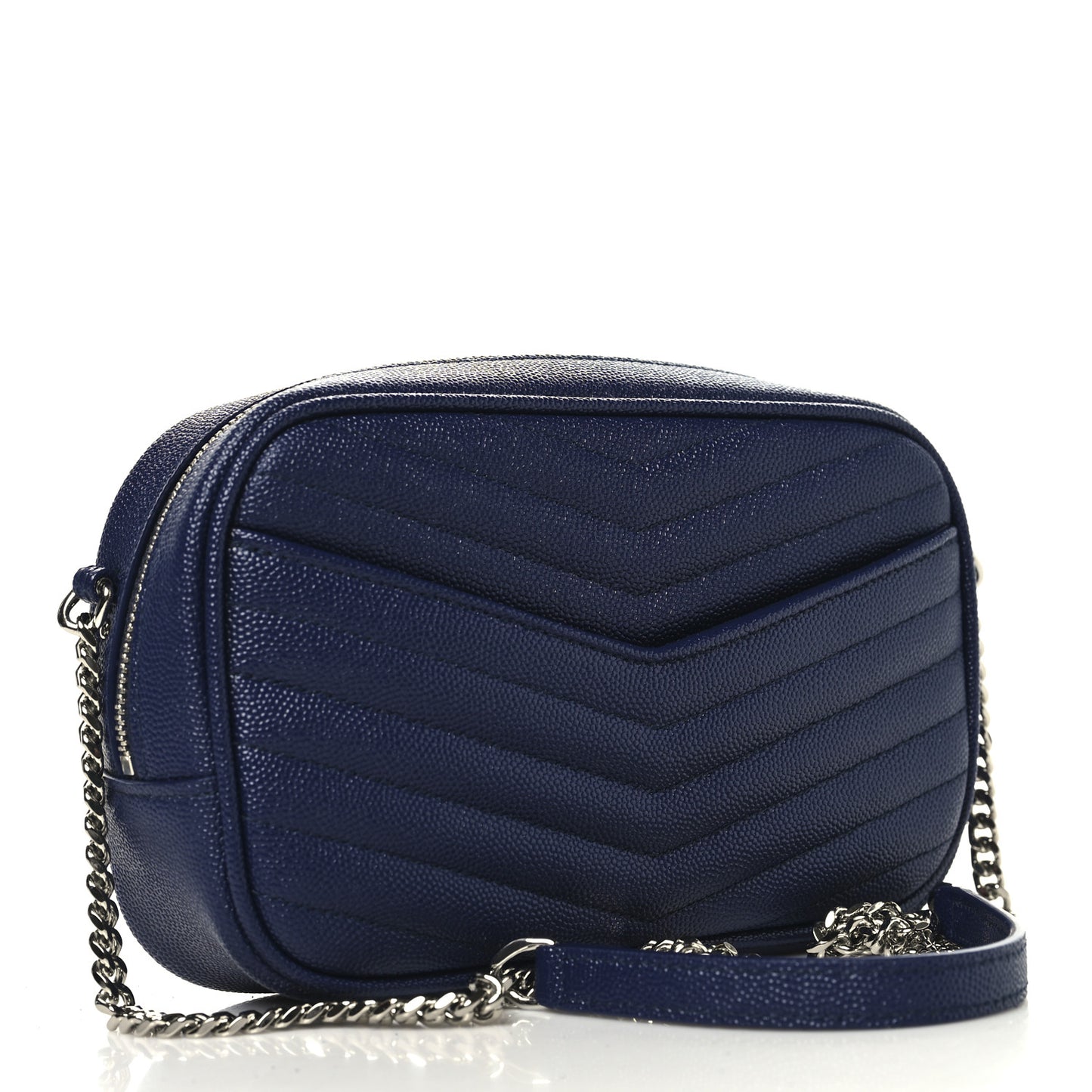 Grain De Poudre Matelasse Monogram Mini Lou Camera Bag Azure Blue