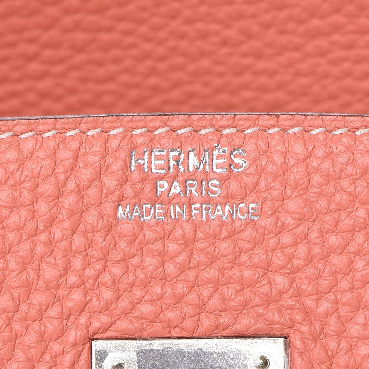 Taurillon Clemence Birkin 35 Crevette