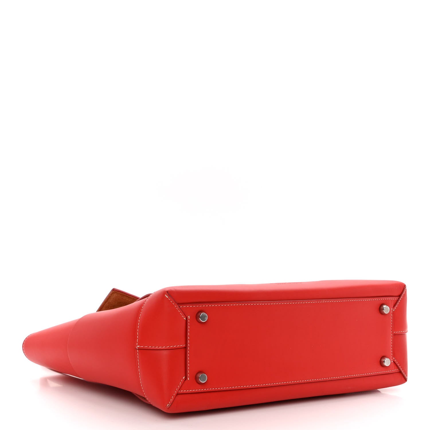 Bottega Veneta French Calfskin Maxi Intrecciato Medium Arco Red 4 of 10