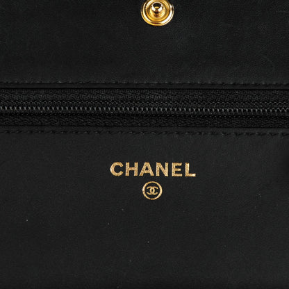 Chanel Caviar Quilted Boy Wallet On Chain WOC Black 6 of 7