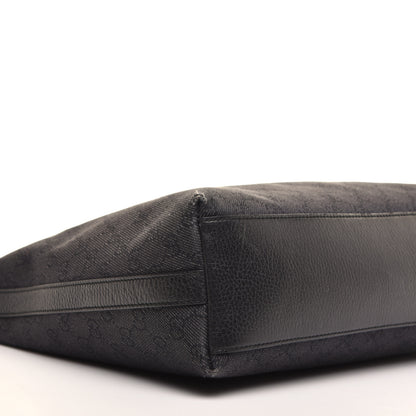 Gucci Denim Monogram Hobo Black 8 of 13