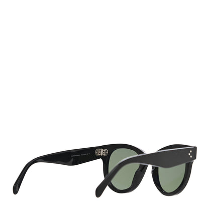 Celine Acetate Studded Mineral Round Sunglasses CL40031N Black 3 of 6