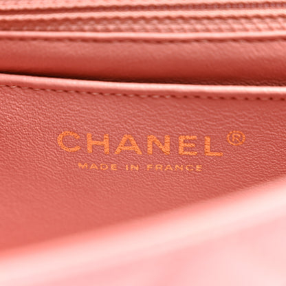 Chanel Lambskin Quilted Mini Rectangular Flap Pink 6 of 10