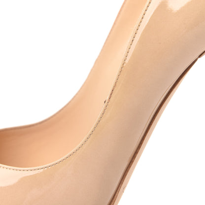 Jimmy Choo Patent Anouk 120 Pumps 38 Nude 8 of 9