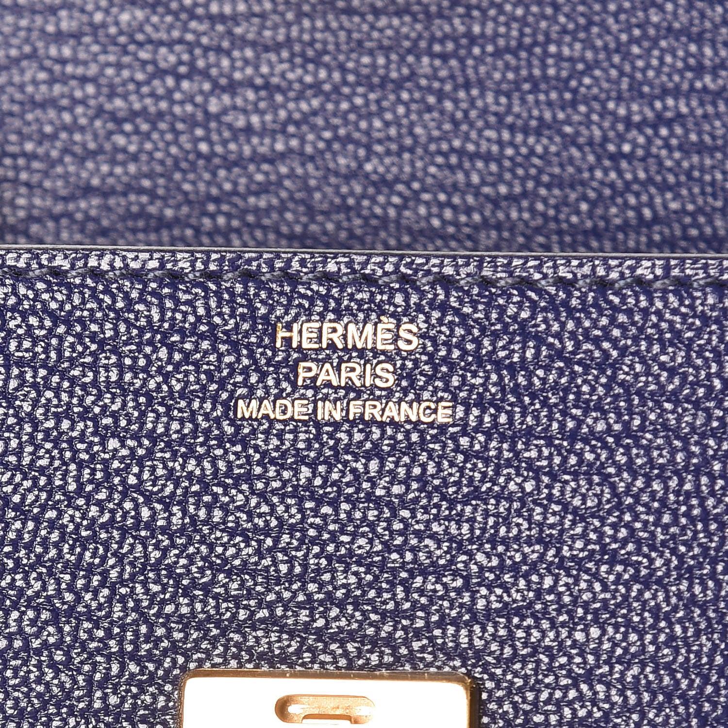 Hermes Chevre Mysore Mini Clic Card Holder Bleu Encre 6 of 8