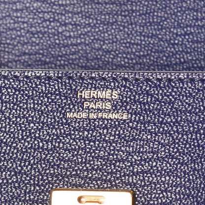 Hermes Chevre Mysore Mini Clic Card Holder Bleu Encre 6 of 8