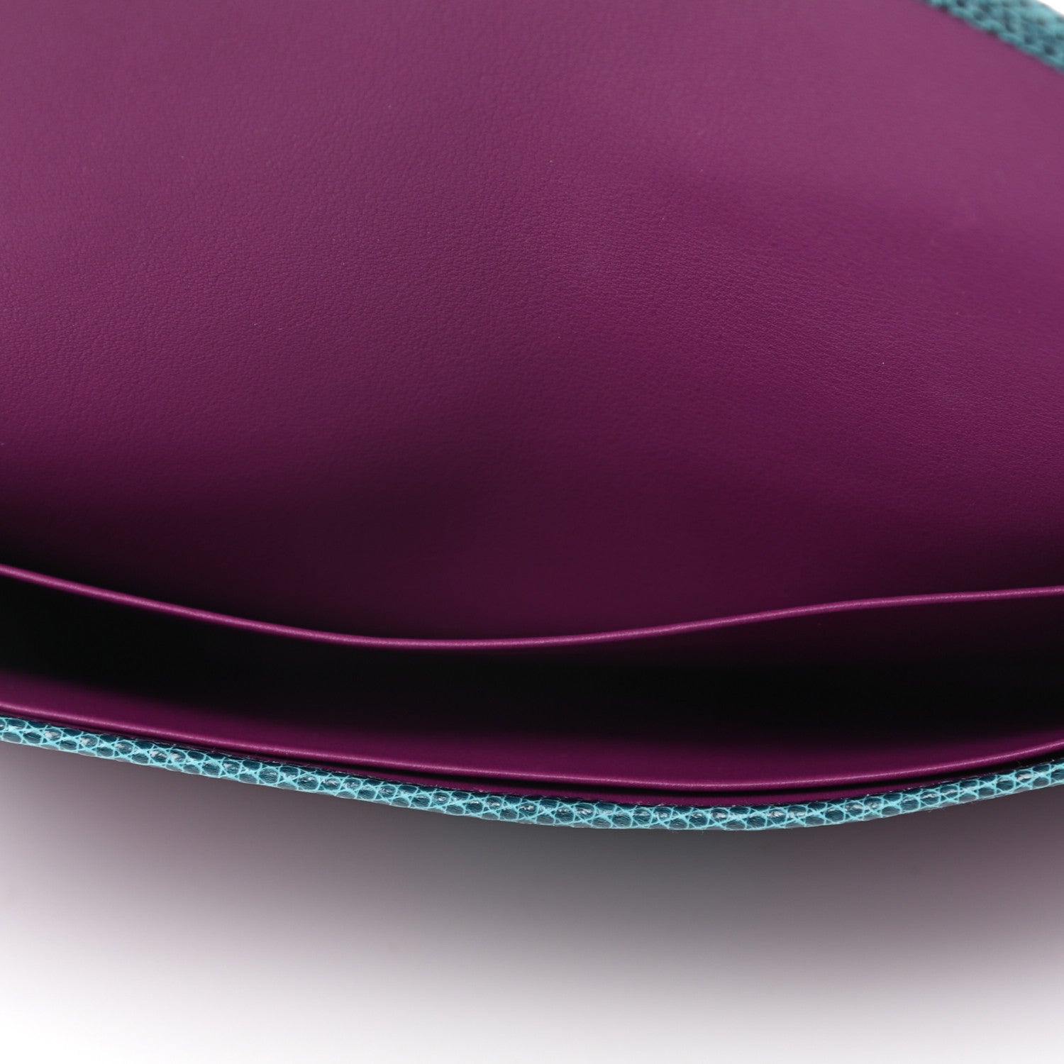 Hermes Swift Lizard Niloticus Jige Duo Anemone Bleu Petrole 5 of 6