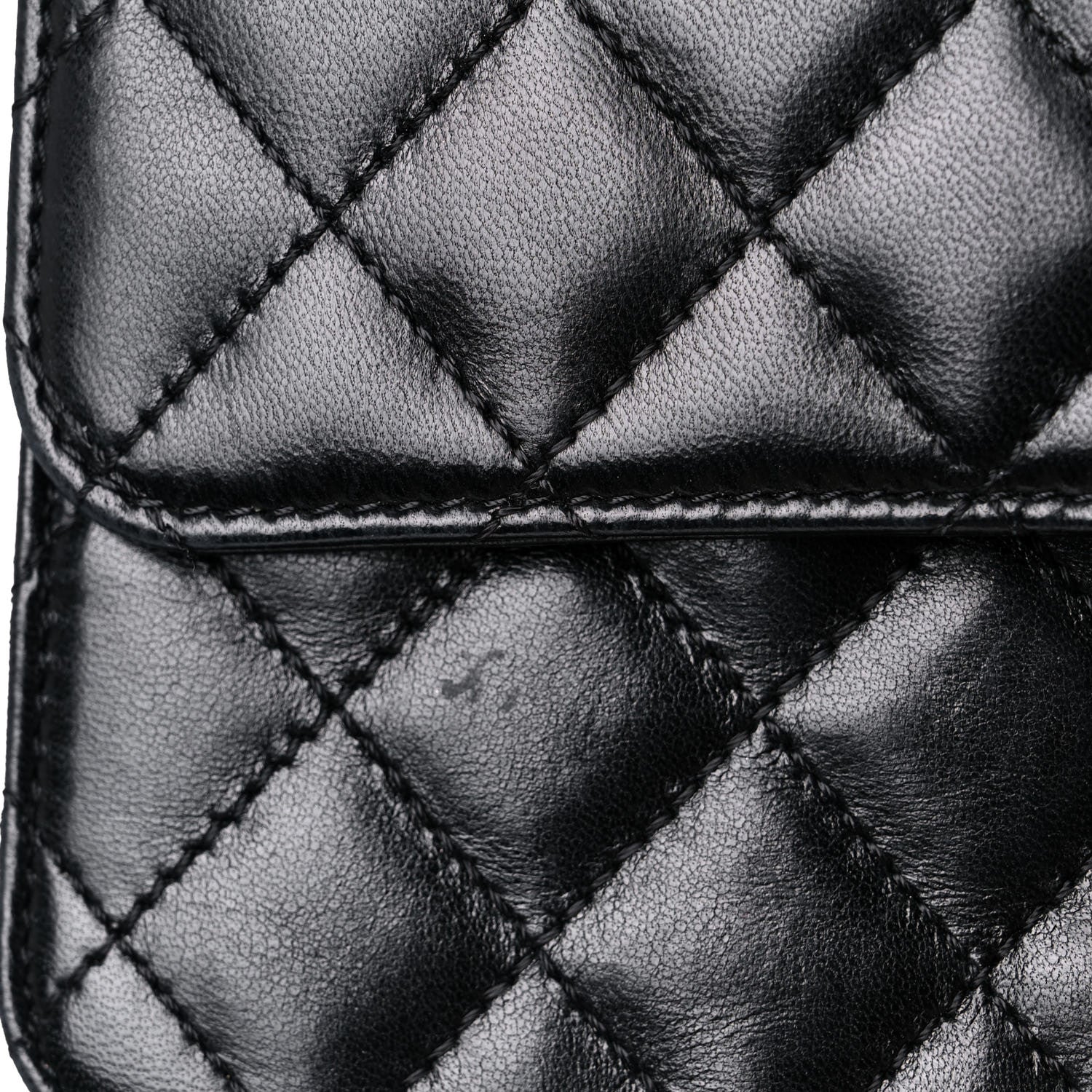 Chanel Lambskin Quilted Medium Crossing Times Flap Black 20 of 23