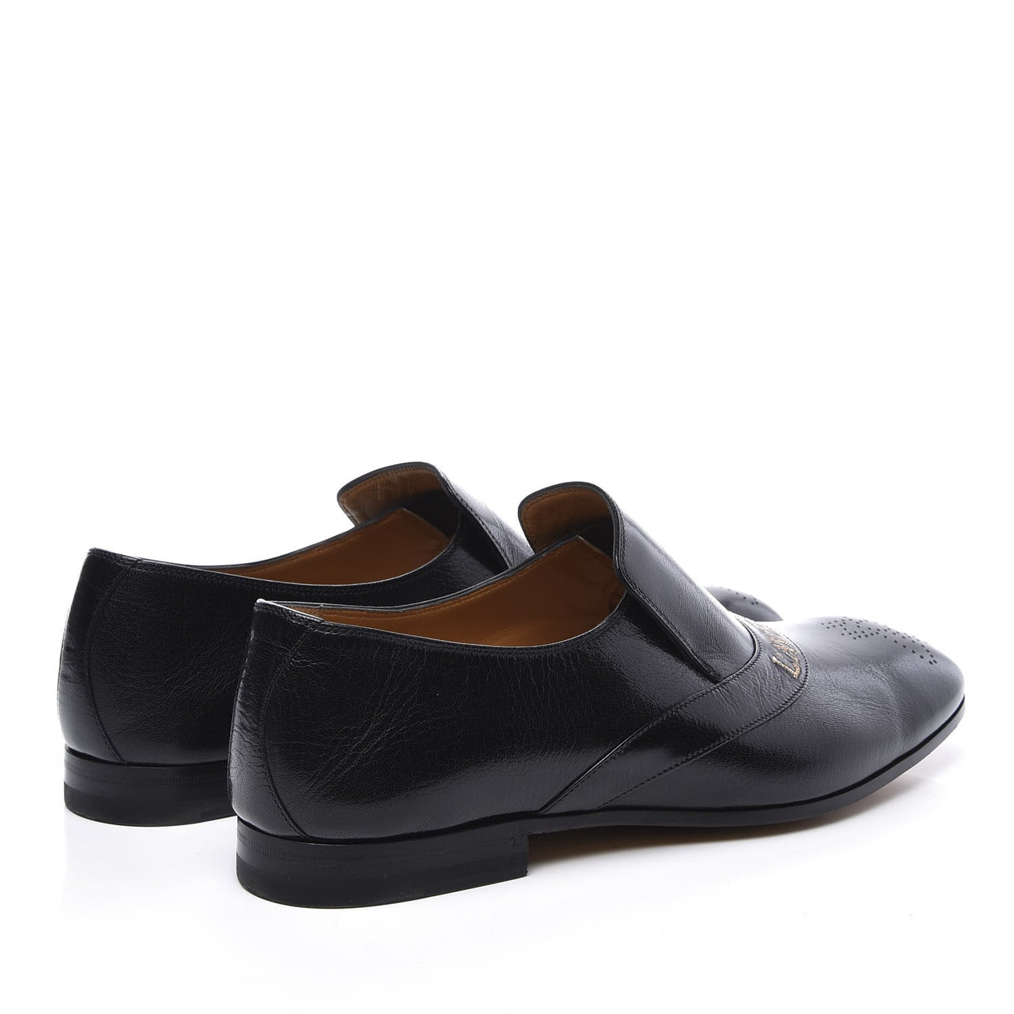 Goatskin L'Aveugle Par Amour Mens Donnie Loafers 7.5 Black