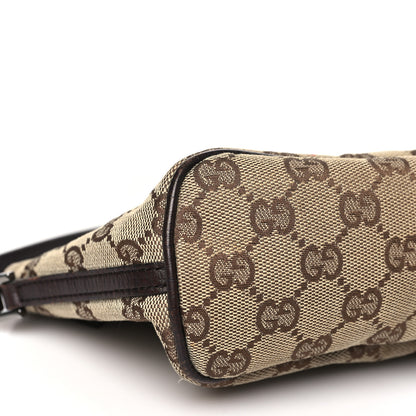 Gucci Monogram Web Boat Pochette Brown 9 of 12