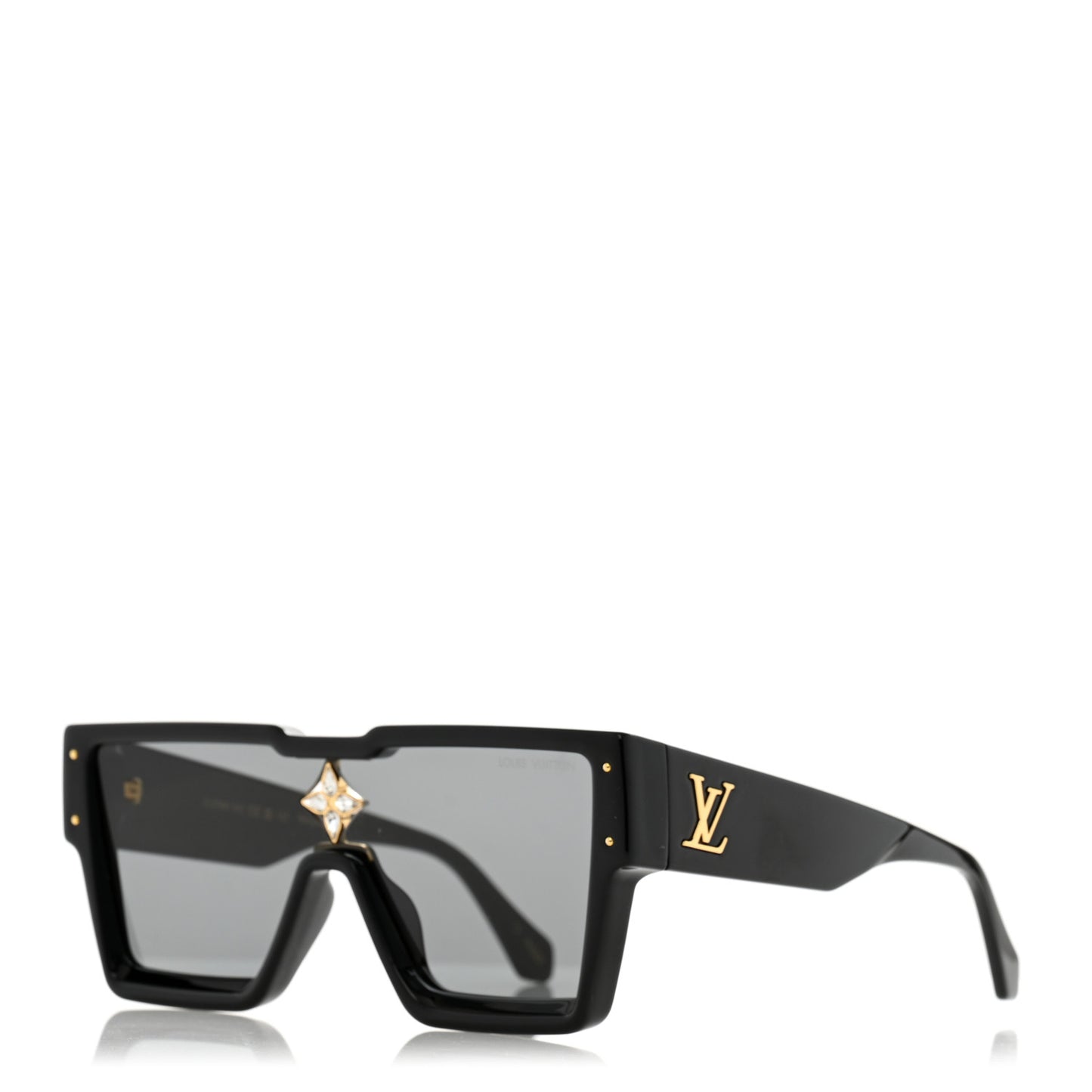 Acetate Swarovski Crystal Cyclone Sunglasses Z1578W Black
