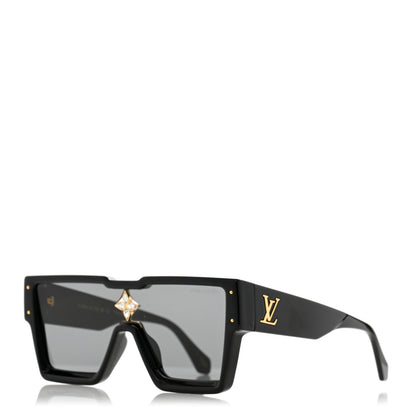 Louis Vuitton Acetate Swarovski Crystal Cyclone Sunglasses Z1578W Black 1 of 8