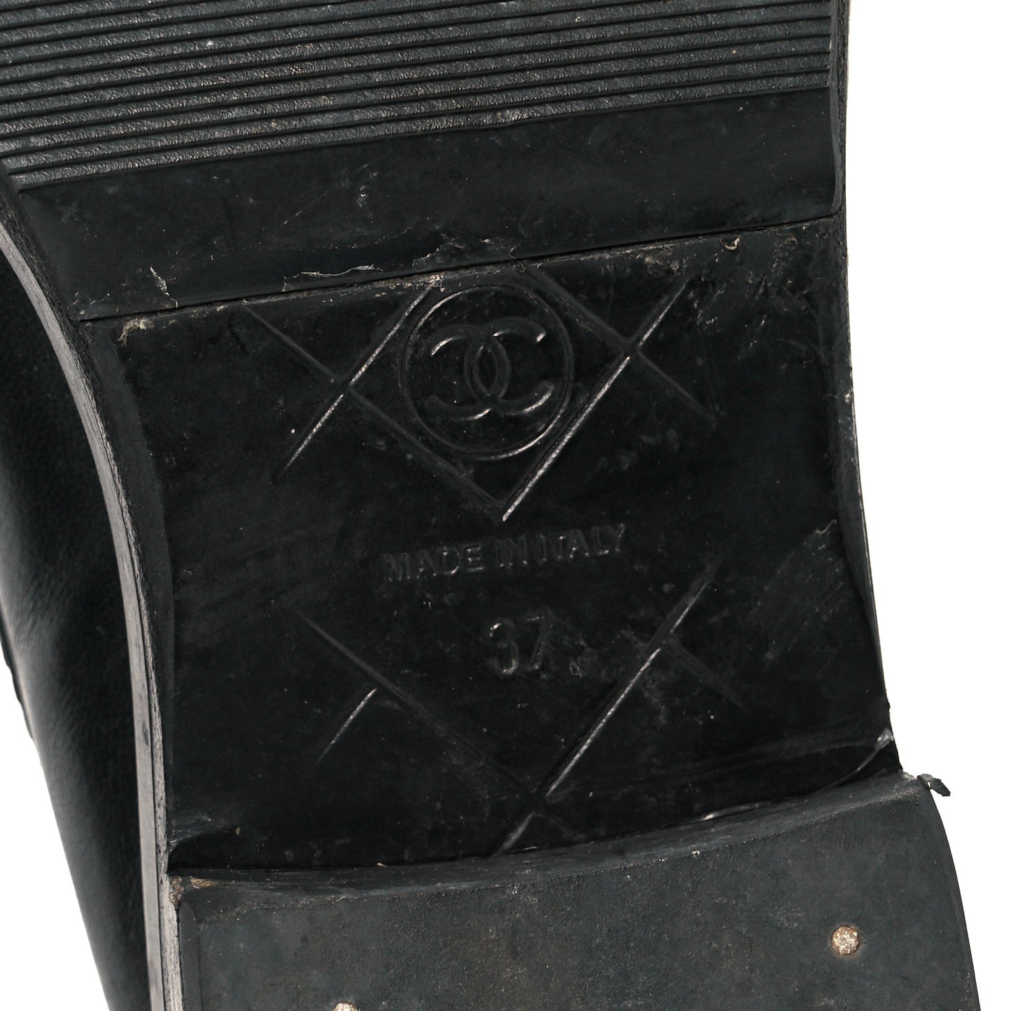 Lambskin Quilted CC Turnlock Loafers 37 Black