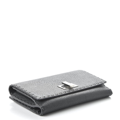 Fendi Cuoio Romano Selleria Peekaboo Continental Wallet Asfalto 7 of 22