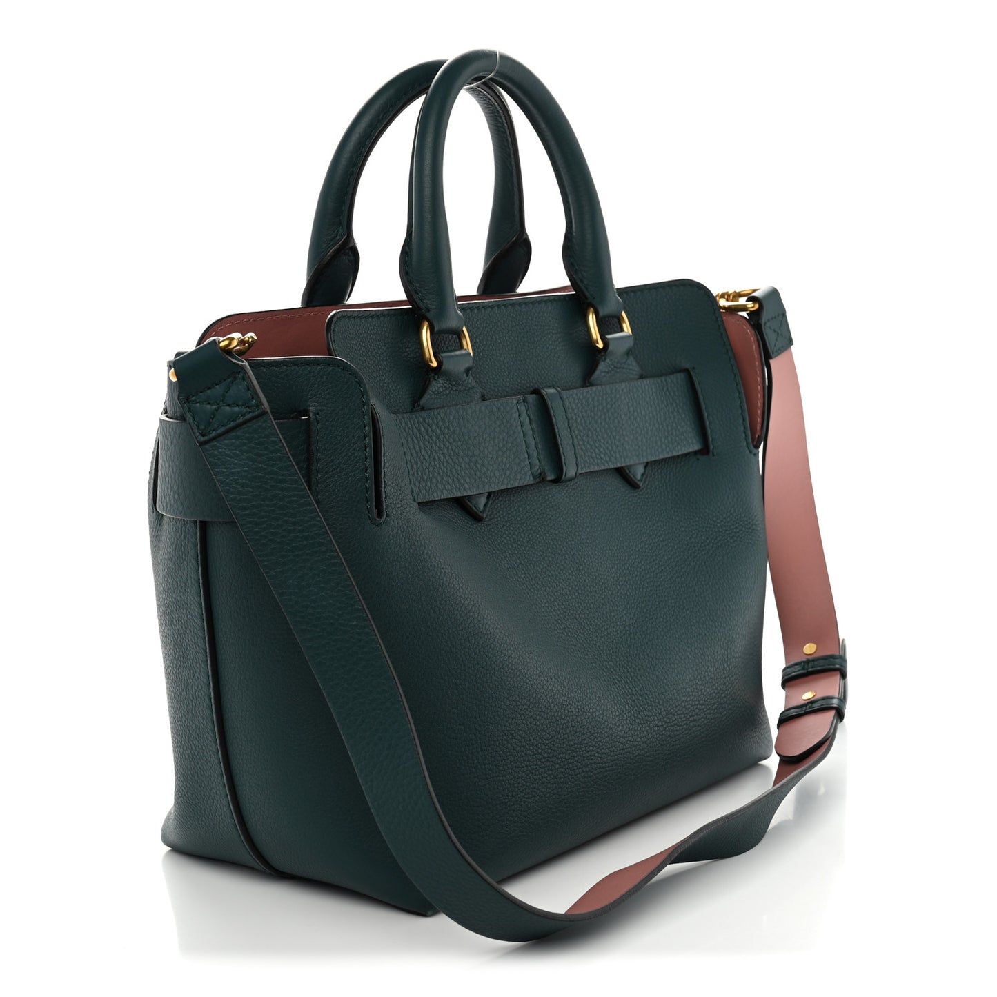 Soft Grain Calfskin Small Belt Bag Dark Cyan