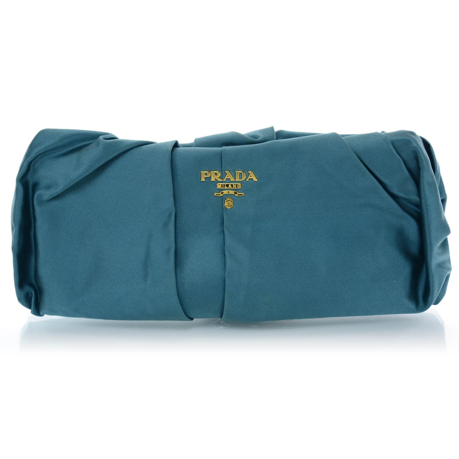 Prada Satin Frame Evening Bag Turchese 1 of 8