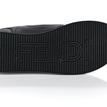 Fendi Nylon Womens FFreedom Sneakers 41 Blue Scuro Black White 6 of 9