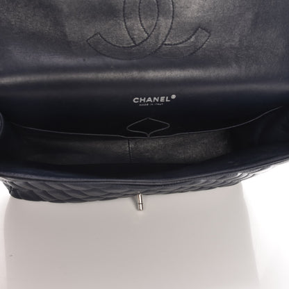Chanel Caviar Quilted Maxi Double Flap Navy Blue 5 of 7