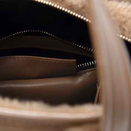 Balenciaga Shearling XS Bazar Shopper Tote Beige 7 of 18