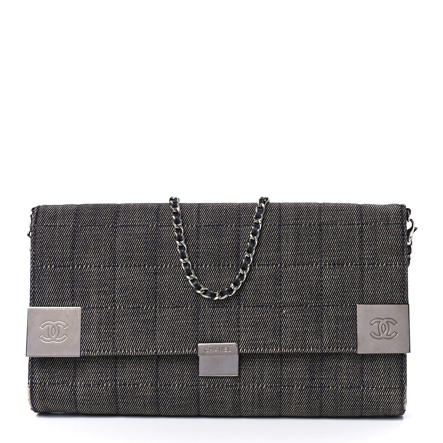 Chanel Denim Chocolate Bar Flap 1 of 12