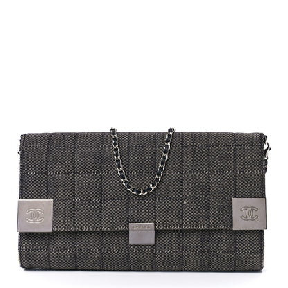 Chanel Denim Chocolate Bar Flap 1 of 12