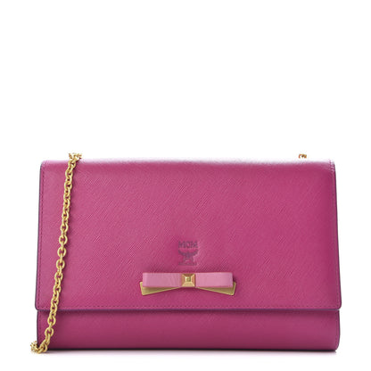 MCM Saffiano Large Mina Chain Crossbody Pink 1 of 9
