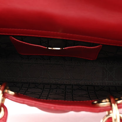 Christian Dior Lambskin Cannage Medium Lady D-Joy Red 5 of 11