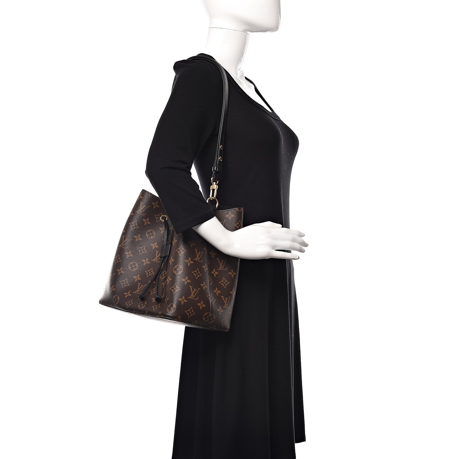 Louis Vuitton Monogram Neonoe MM Black 2 of 11