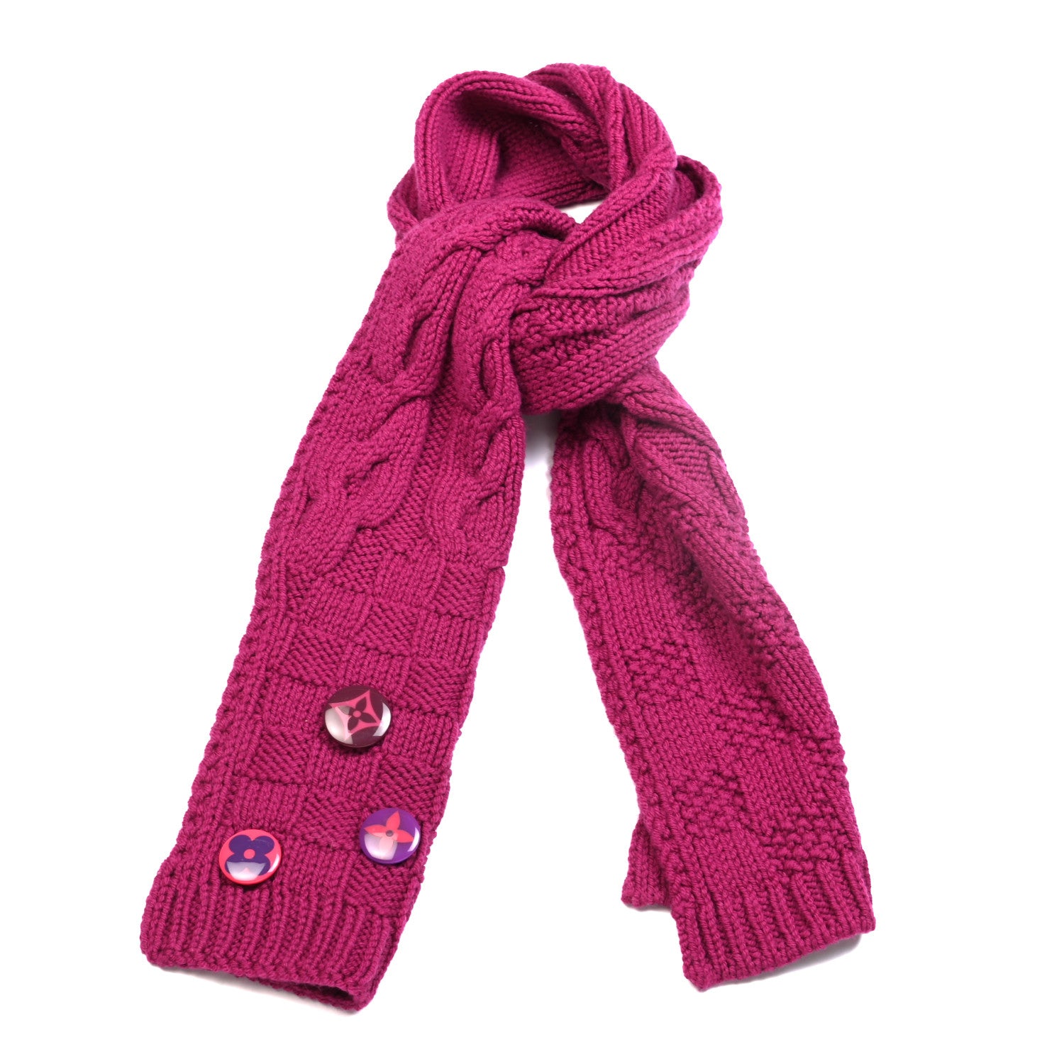 Louis Vuitton Wool Scarf Pink 1 of 4