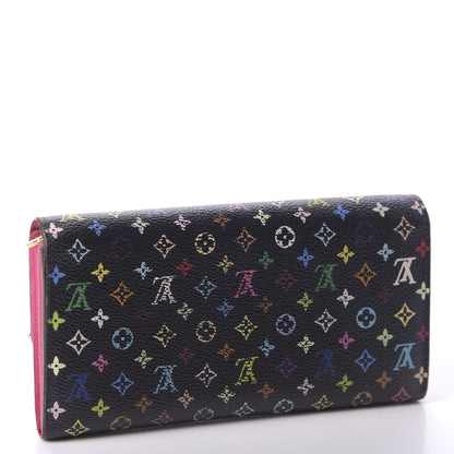 Louis Vuitton Monogram Multicolor Sarah Wallet Black Grenade 3 of 11